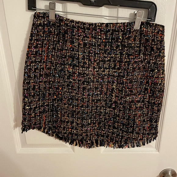 NWT Lovers and friends tweed sparkly mini skirt